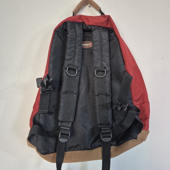 Timberland Y2K Suede Blend Backpack Bag - Picture 2 of 8